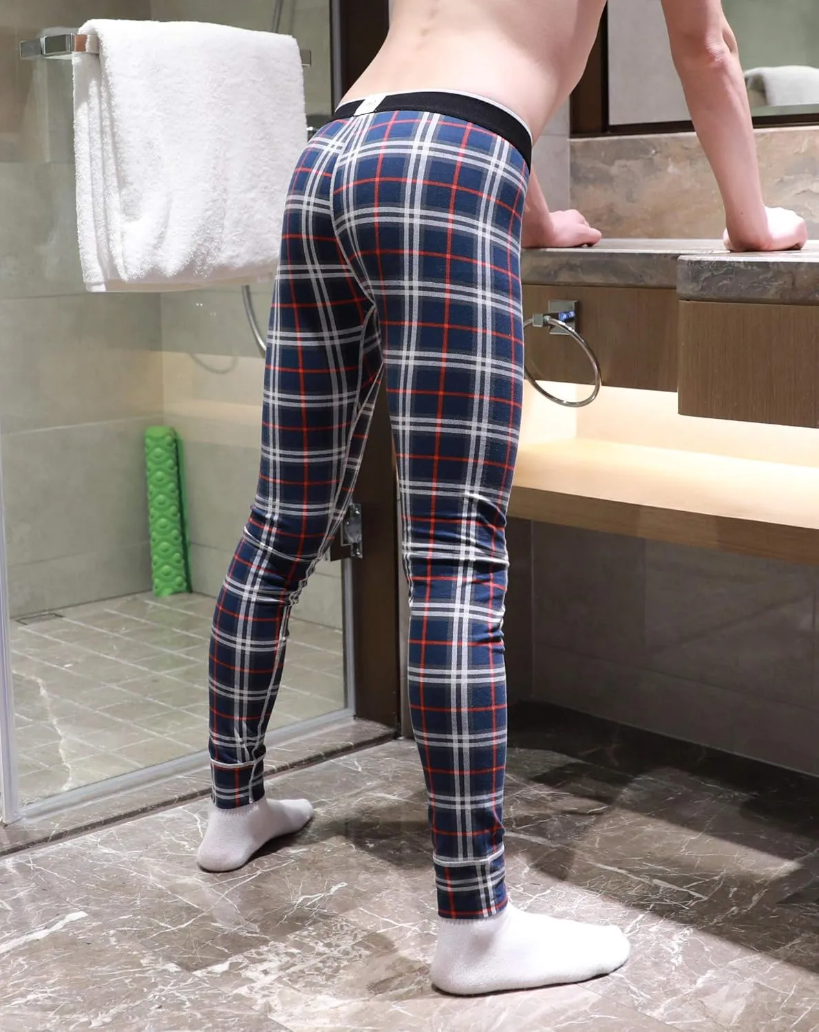 ARCITON Men's Low Rise Leggings Long Johns Thermal Pant
