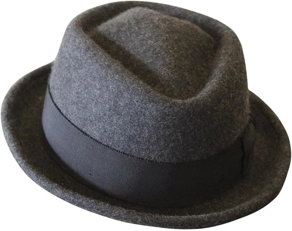 Autumn and Winter Hat Little Top Hat Men's English Shopping Felt Hat Jazz Hat Gentleman