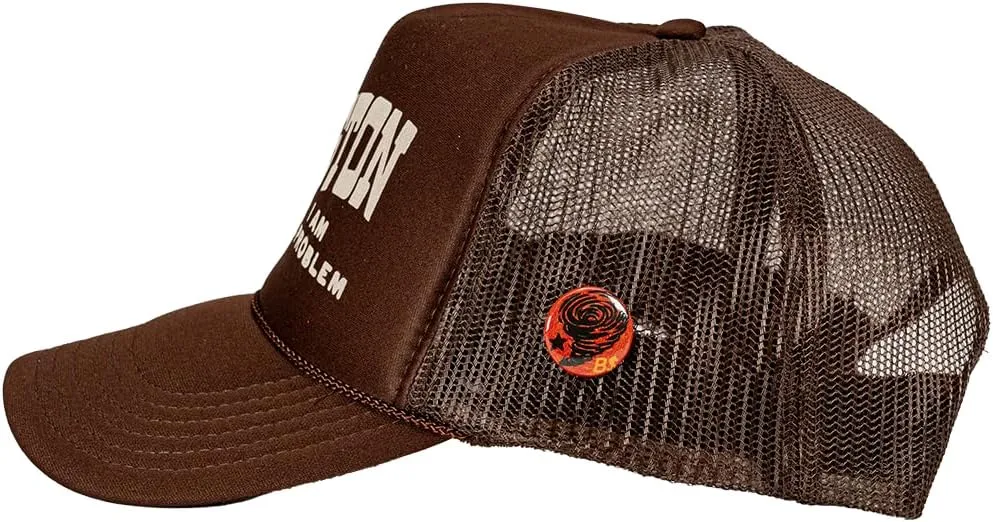 Bottom Shelf Houston I Am The Problem Foam Trucker Hat Unisex with Hat Pin