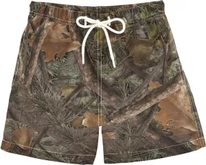 Boys Swim Trunks Beach Board Shorts Quick Dry Swimsuit Bathing Suits with Mesh Lining