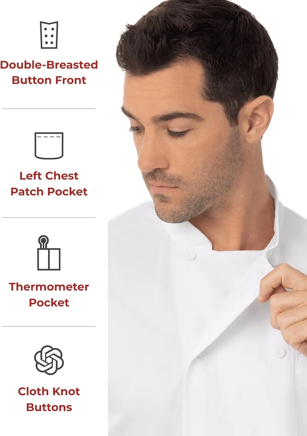 Chef Works Men's Montreal Cool Vent Chef Coat
