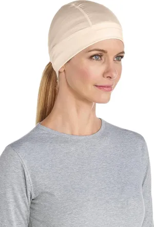Coolibar UPF 50  Unisex Hubbard UV Skull Cap, Sleek Grey, Small/Medium, Solid - Sun Protective
