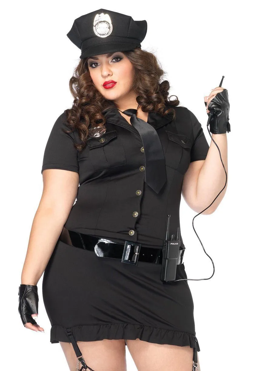 Cop Dirty Women's Sexy Police Officer Curvy Size Costume