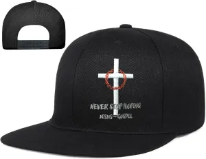 Embroidery Flat Bill Hats for Men Flat Brim Snapback Hats for Men Snap Back Mens Trucker Golf Hat