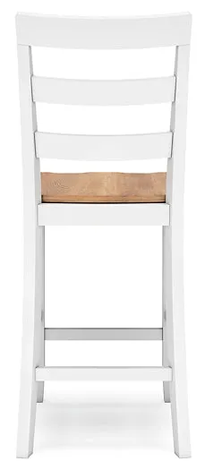 Gesthaven Counter Height Dining Table and 2 Barstools