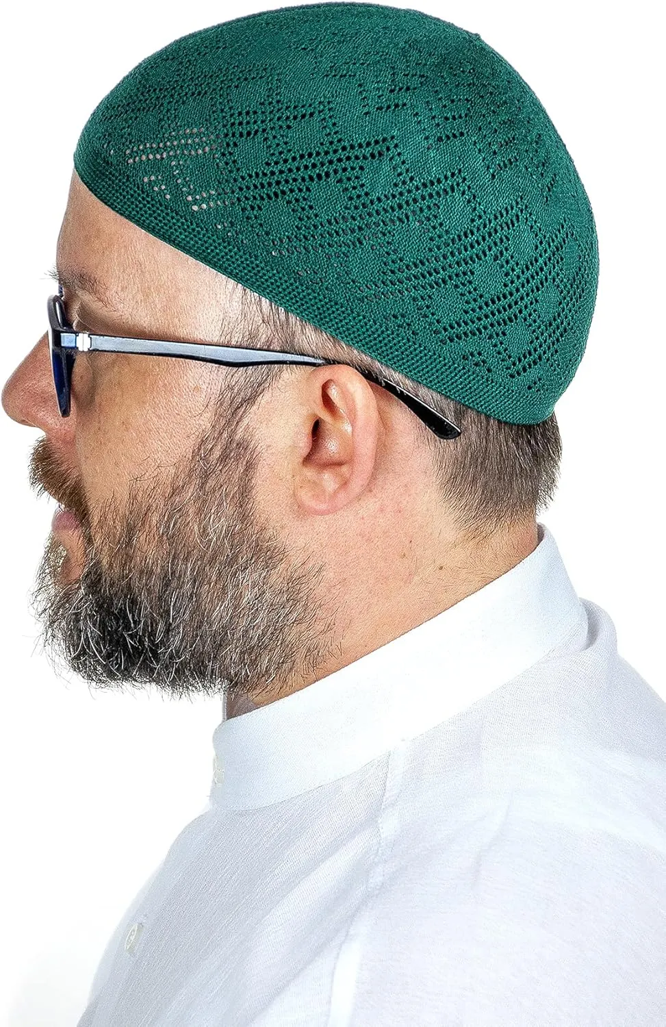 ihvan online Turkish Muslim Knitting Kufi Hats for Men, Taqiya, Takke, Peci, Islamic Caps, Islamic Gifts, Standart Size