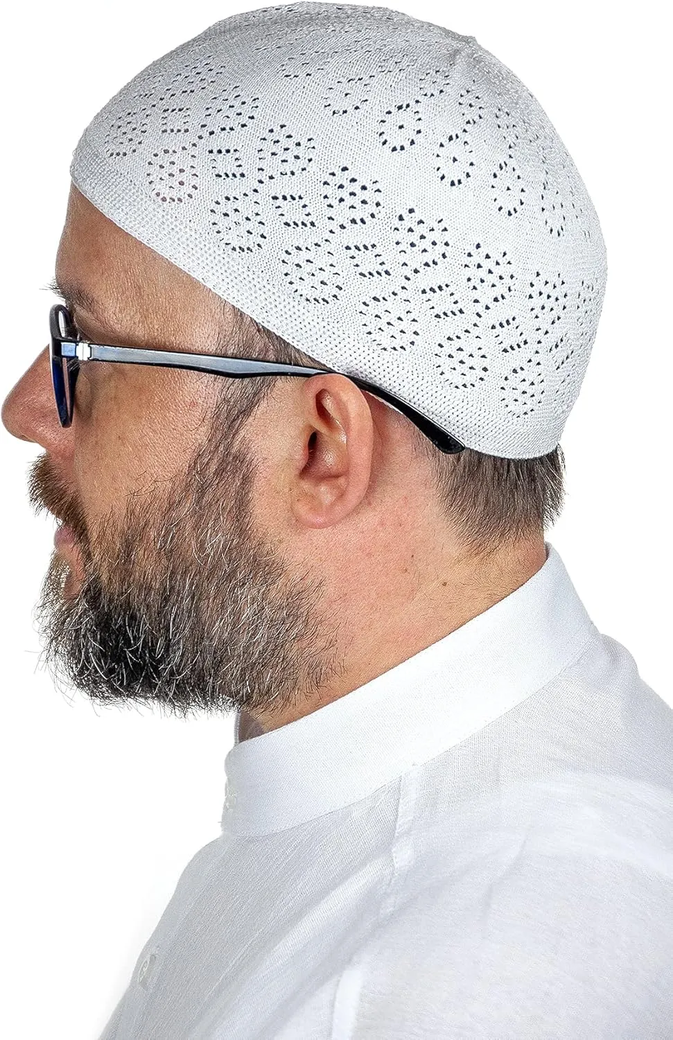 ihvan online Turkish Muslim Knitting Kufi Hats for Men, Taqiya, Takke, Peci, Islamic Caps, Islamic Gifts, Standart Size