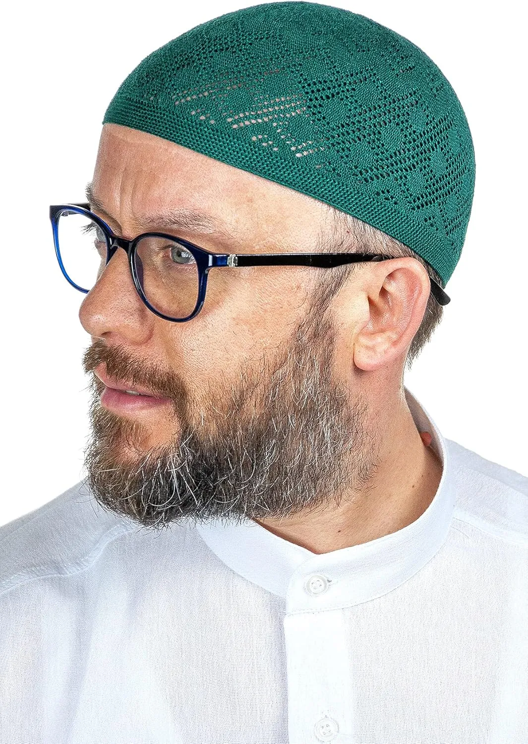 ihvan online Turkish Muslim Knitting Kufi Hats for Men, Taqiya, Takke, Peci, Islamic Caps, Islamic Gifts, Standart Size