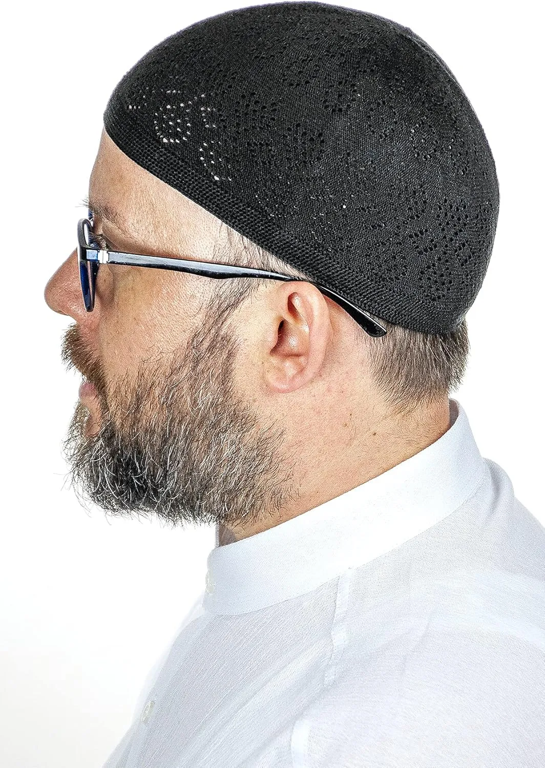 ihvan online Turkish Muslim Knitting Kufi Hats for Men, Taqiya, Takke, Peci, Islamic Caps, Islamic Gifts, Standart Size
