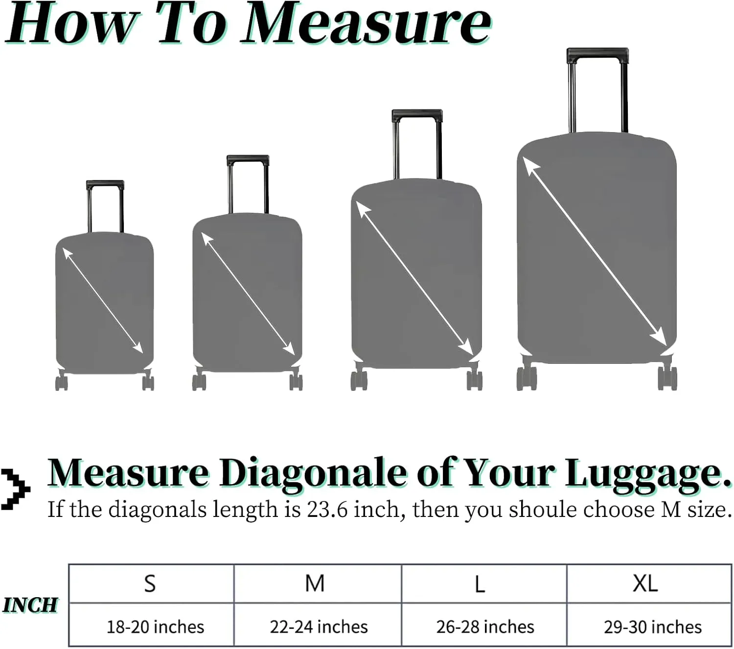 Luggage Cover Plus - Suitcase Protector with Camo Deer Flag Pattern, Travel Luggage Cover for 26-28 inch Suitcase, Dustproof, Anti-Scratch, Washable Elastic Cloth, Concealed Zipper