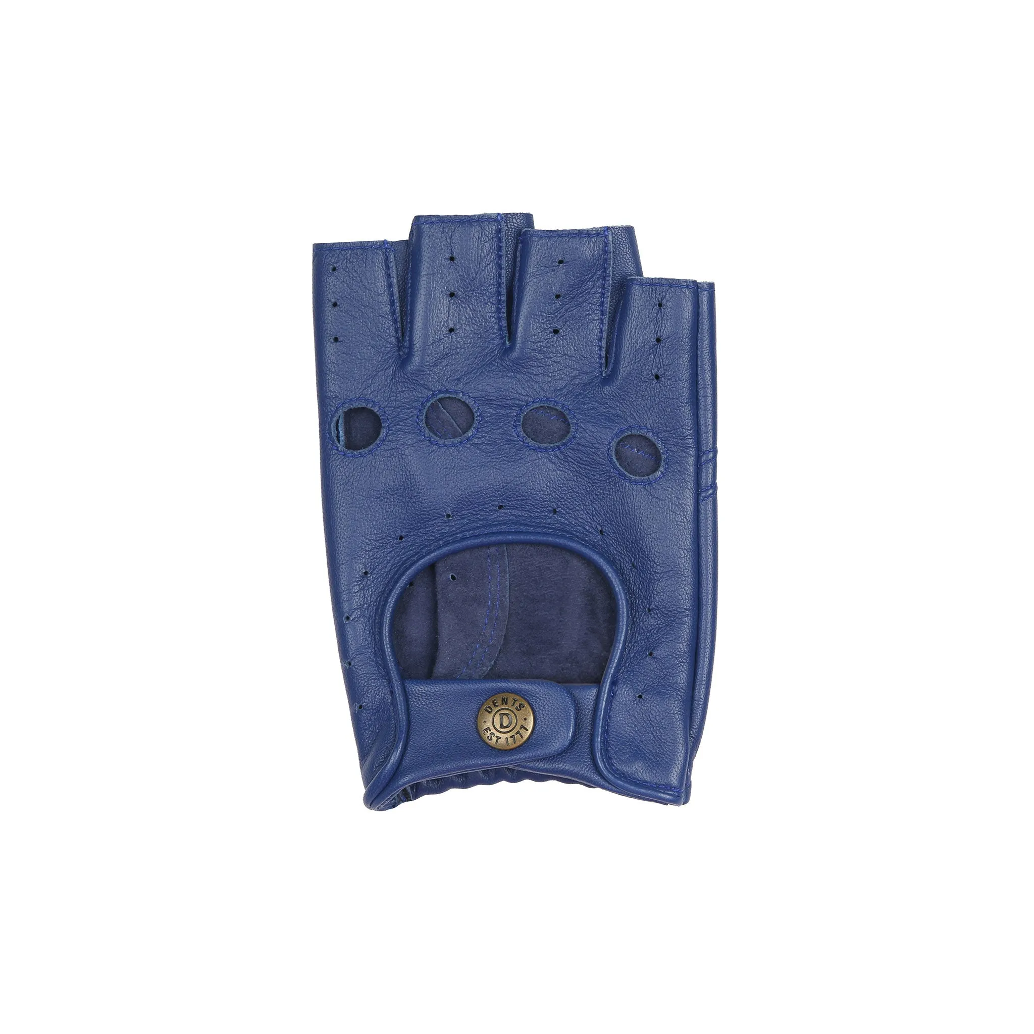Men's Fingerless Leather Driving Gloves