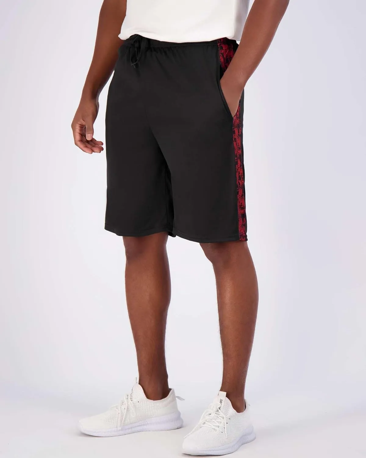 Real Essentials 5 Pack: Men's Mesh Athletic Basketball Shorts Quick Dry Activewear with Pockets