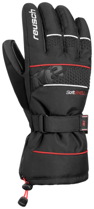 Reusch Connor Gloves RTX XT - Black/Fire Red