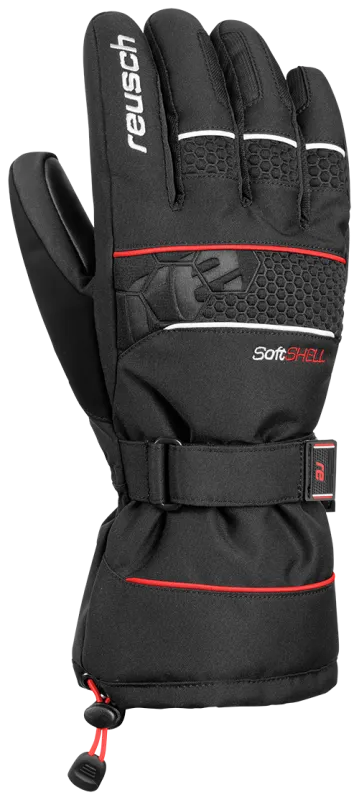 Reusch Connor Gloves RTX XT - Black/Fire Red
