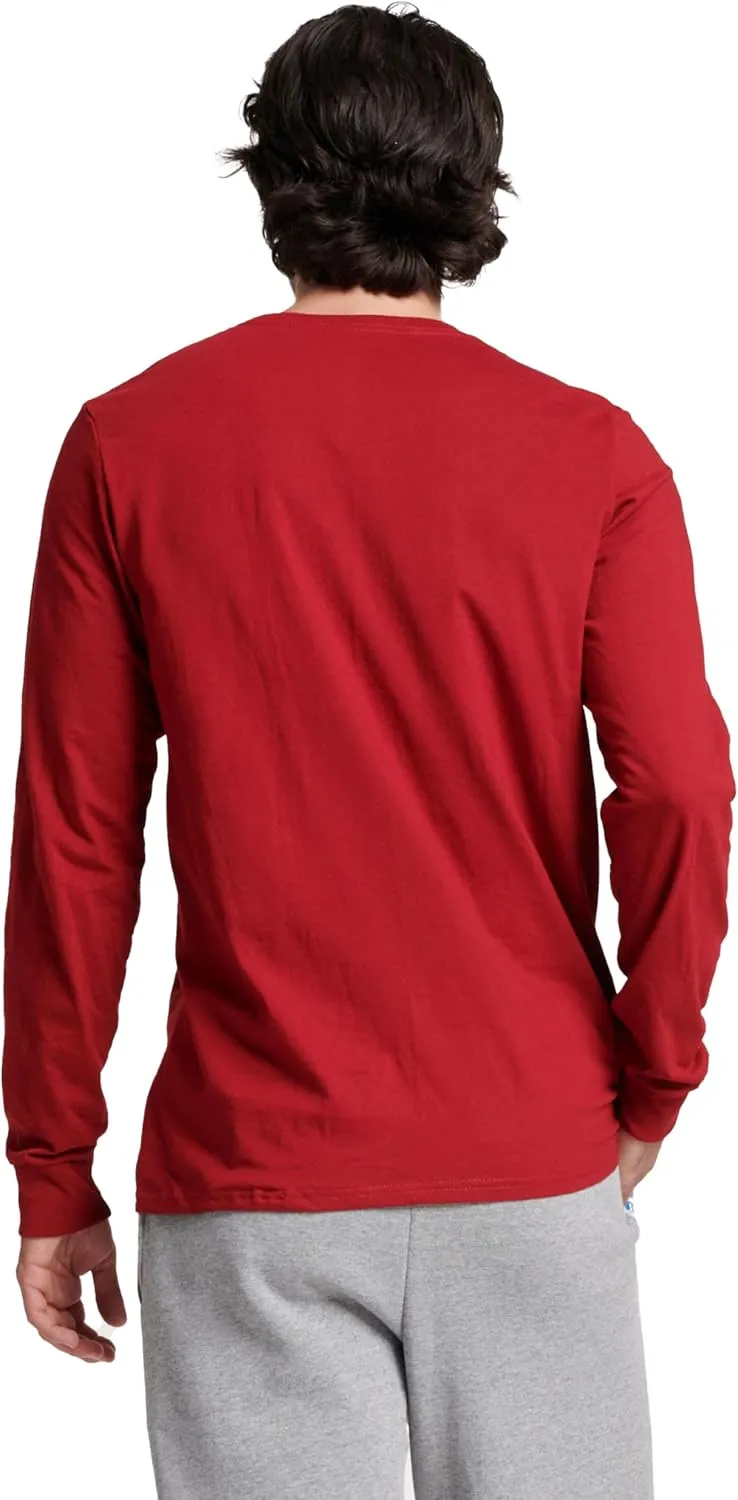 Russell Athletic Men's Dri-Power Long Sleeve Tees, Moisture Wicking, Odor Protection, UPF 30 