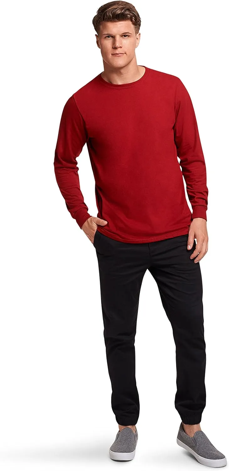 Russell Athletic Men's Dri-Power Long Sleeve Tees, Moisture Wicking, Odor Protection, UPF 30 