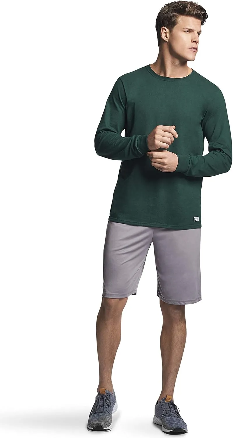 Russell Athletic Men's Dri-Power Long Sleeve Tees, Moisture Wicking, Odor Protection, UPF 30 