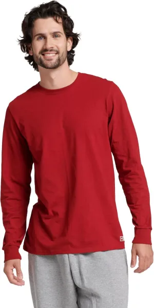 Russell Athletic Men's Dri-Power Long Sleeve Tees, Moisture Wicking, Odor Protection, UPF 30 