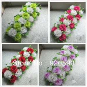 Siam Circus 8 pieces / lSatin and pearl bride wrist length flower hand flower bridesmaid artificial wedding supplies yellow wedding decoration brooch