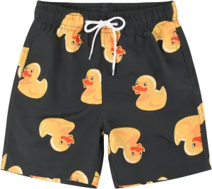SNOW DREAMS Boys Swim Trunks Quick Dry Swim Shorts Lightweight Bathing Suits Side Pocket
