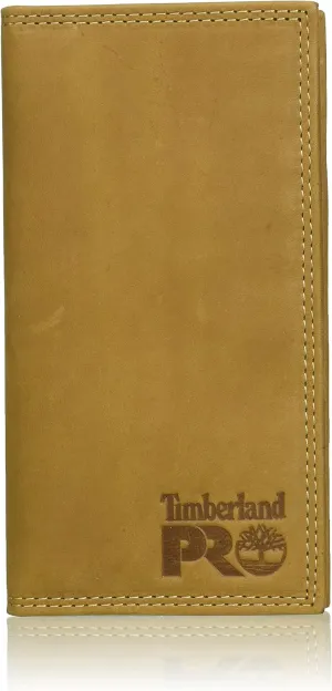 Timberland PRO Men's Leather Long Bifold Rodeo Wallet with RFID
