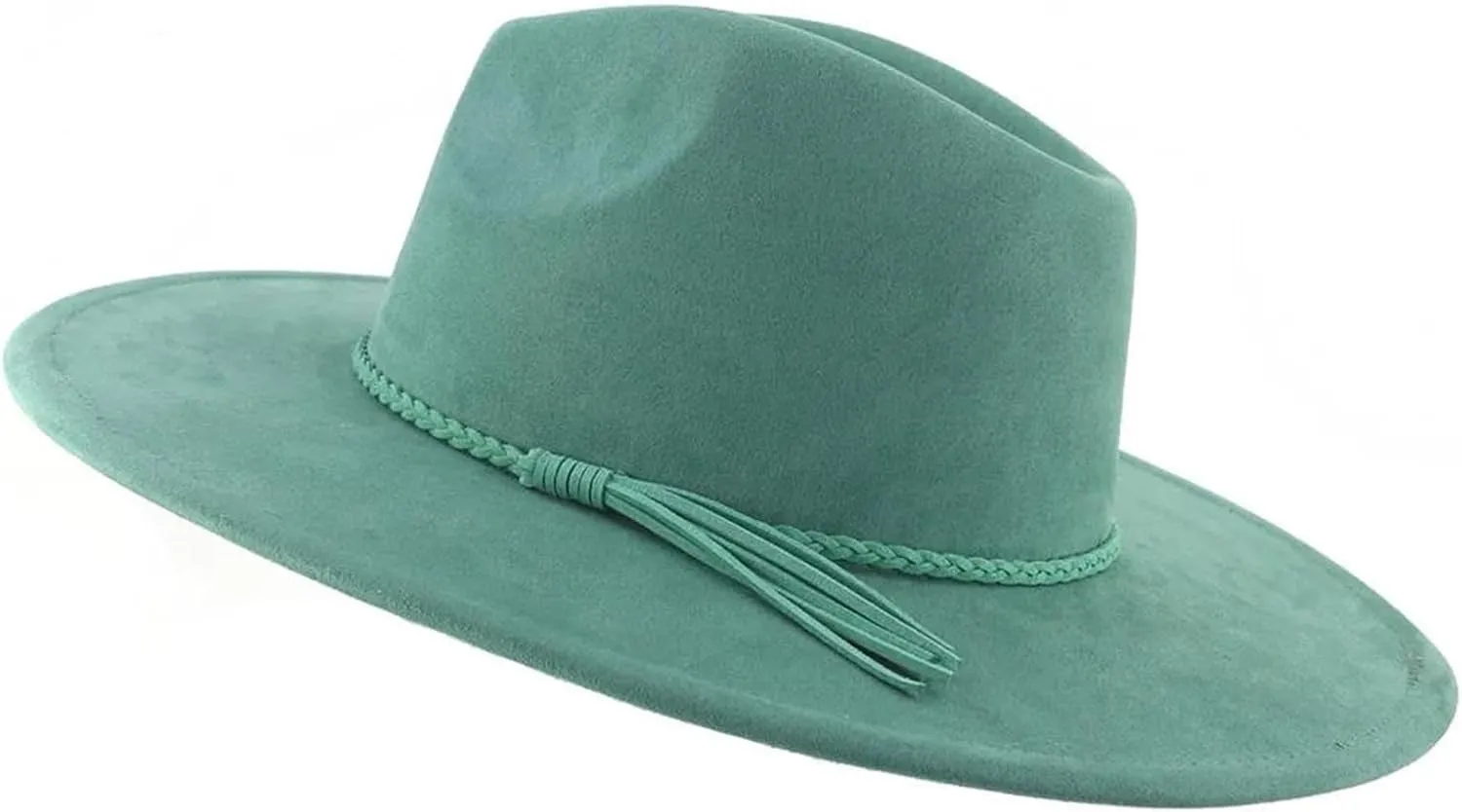 Unisex 9.5Cm Wide Brim Fedora Hat - For Winter Jazz And Church