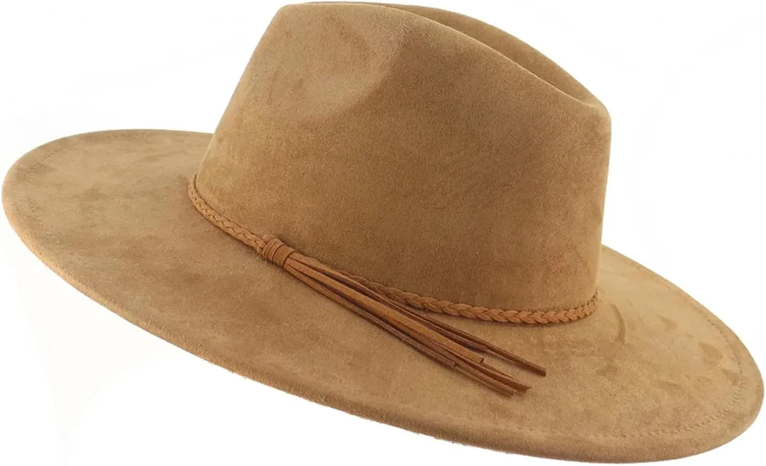 Unisex 9.5Cm Wide Brim Fedora Hat - For Winter Jazz And Church