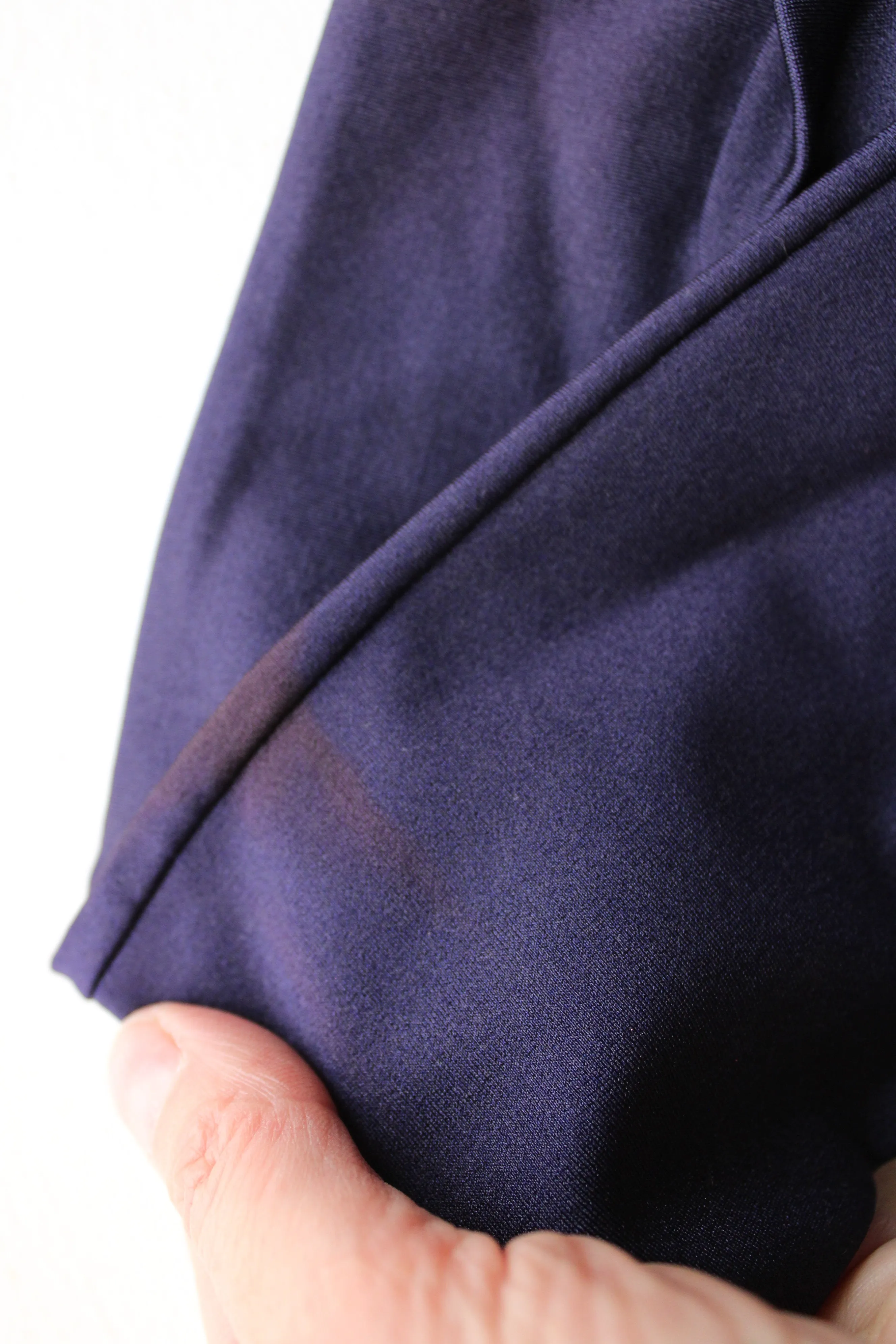 Vintage 1990s Navy Blue Opera Gloves